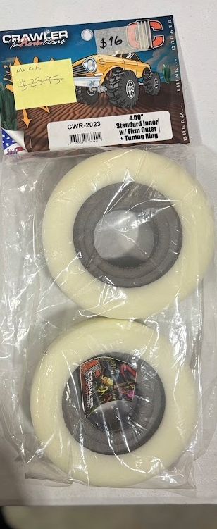Crawler Innovations 4.50" Standard Inner w/ Firm Outer + Tuning Ring CWR-2023 (PAIR)