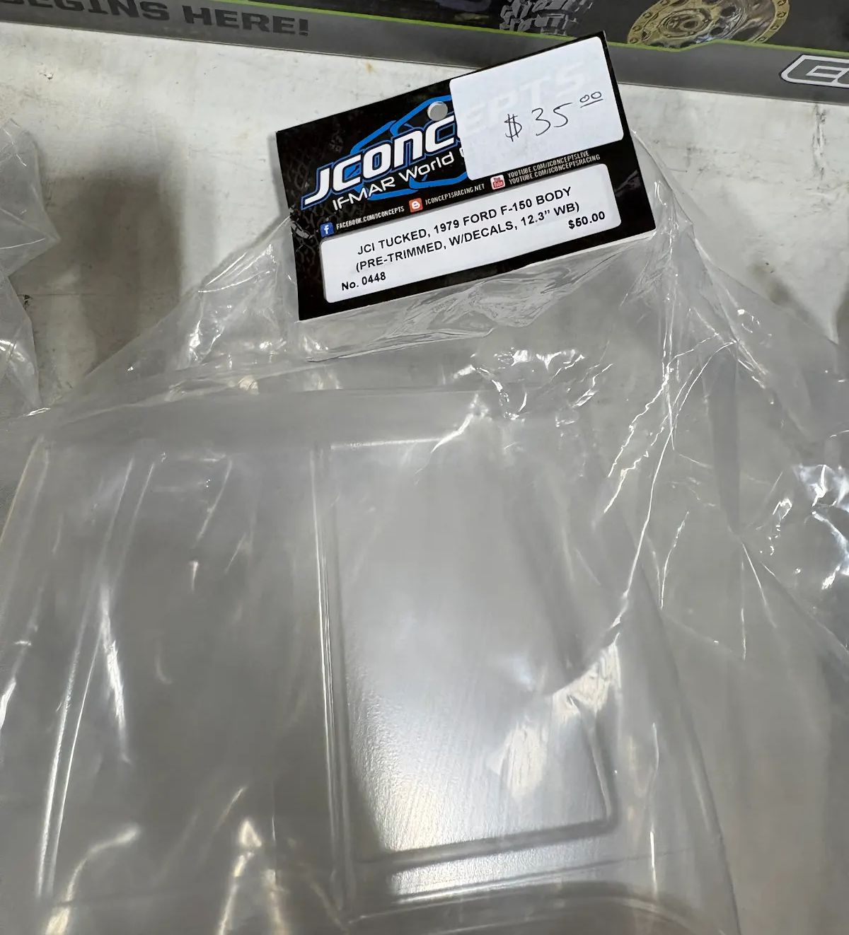 JConcepts 1979 Ford F-150 "Tucked" Rock Crawler Body (Clear) (12.3") No. 0448