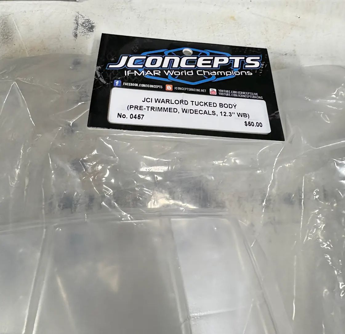 JConcepts JCI Warlord Pre-Trimmed 1/10 Tucked Rock Crawler Body (Clear) (12.3") No. 0457