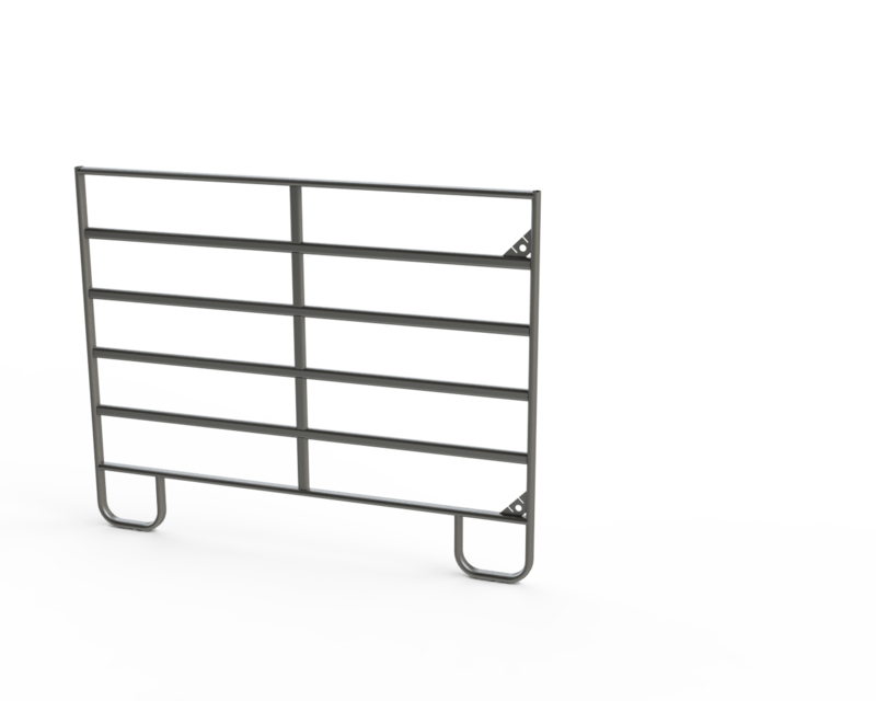 Fence in tubo ovale con piedi