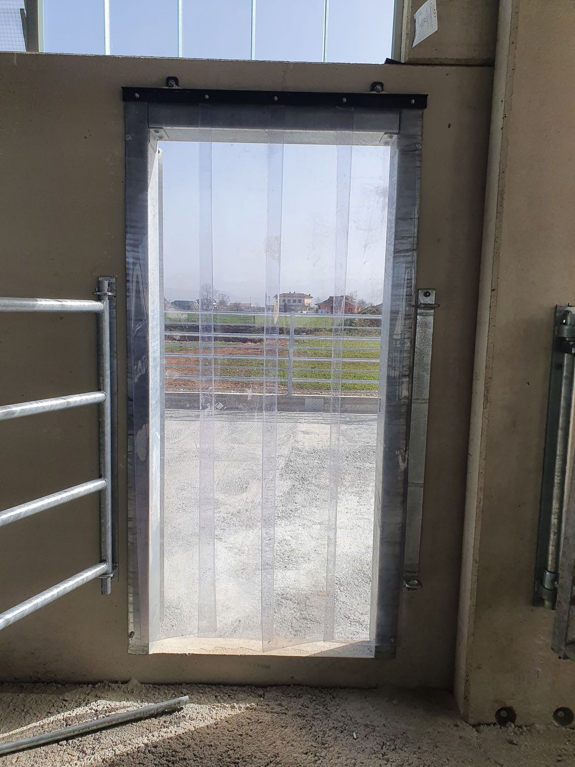 Tenda a strisce trasparente