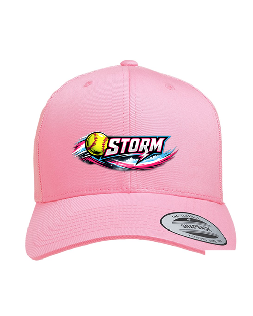Pink Storm logo hat