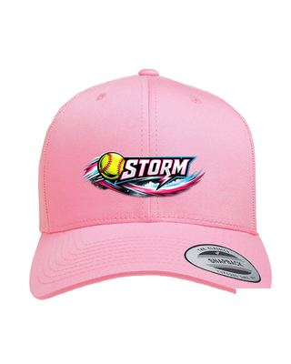 Pink Storm logo hat