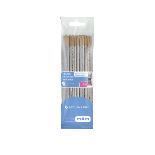 Limas desechables papmAm sobre base de madera Staleks Pro Smart 20, GRIFT 150