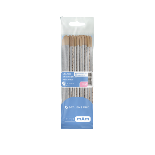 Limas desechables papmAm sobre base de madera Staleks Pro Smart 20, GRIFT 180
