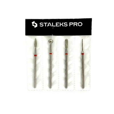 Kit fresas diamantadas x4 rojas