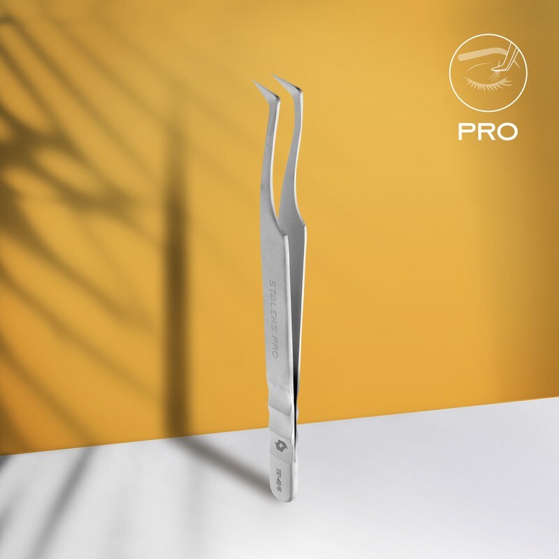 Pinza profesional para las pestañas Staleks Pro Expert 41 Tipo 6