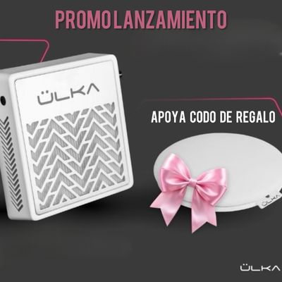 Aspirador de polvo para uñas ULKA HANDY White (apoya codo de regalo)