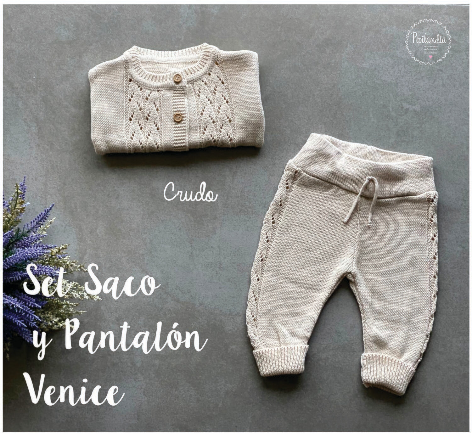 Set Saco y Pantalón Venice Crudo