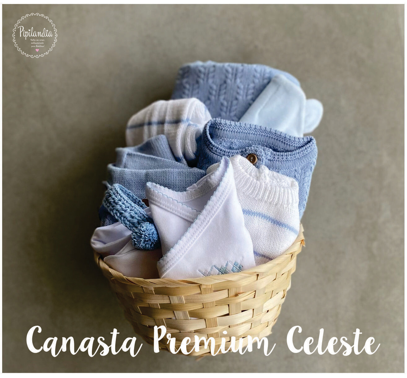 Canasta Premium Celeste