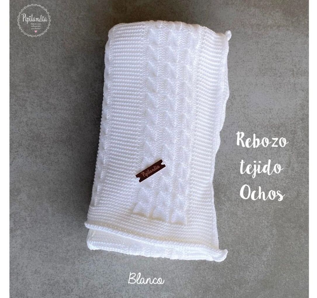 Rebozo ochos Blanco Dralon