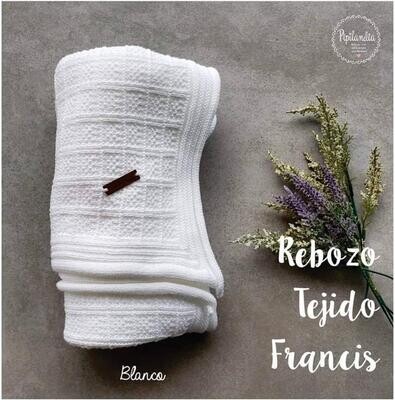 Rebozo Francis Blanco
