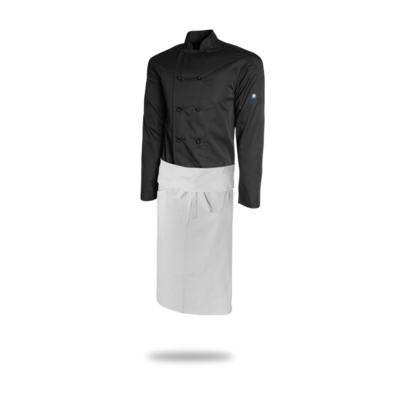 Tapered Apron - White