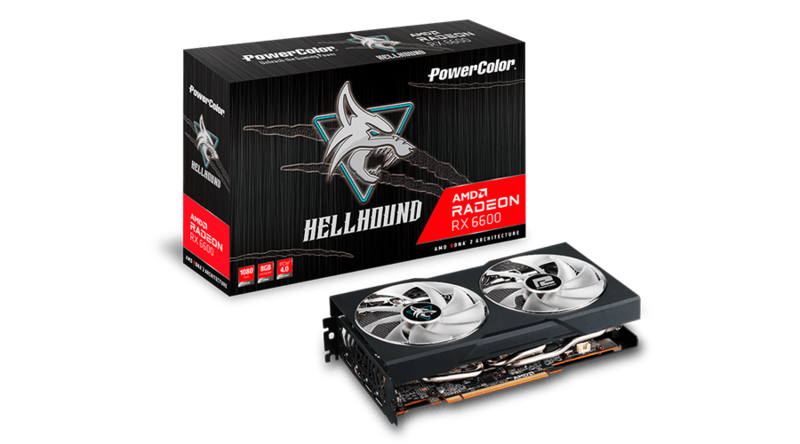 PowerColor HELLHOUND RX6600 8 GB GDDR6DPX3/HDMI