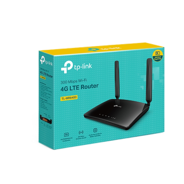 Router  4G LTE Wi-Fi N300 TP-LINK TL-MR6400