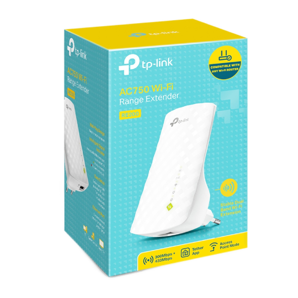 TP-LINK AC750 Wi-Fi Range Extender RE200