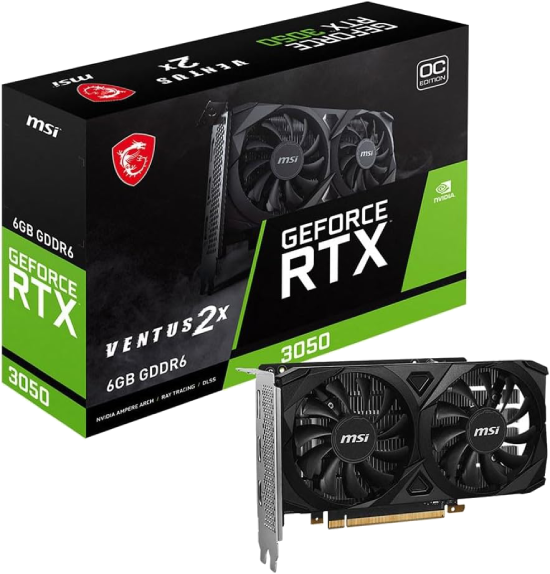MSI GeForce RTX 3050 VENTUS 6GB