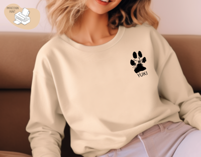 Sweatshirt, DOG PAW (custom)