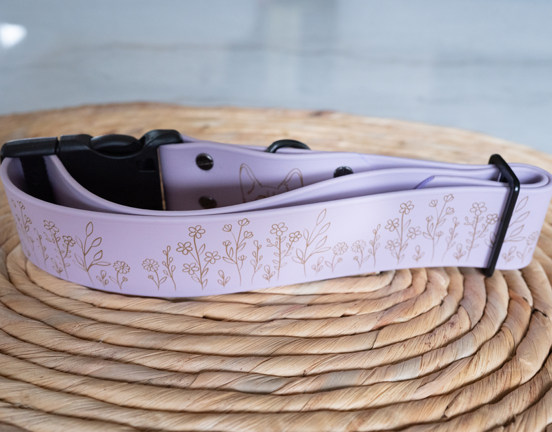 Quick buckle collar, FLOWERS