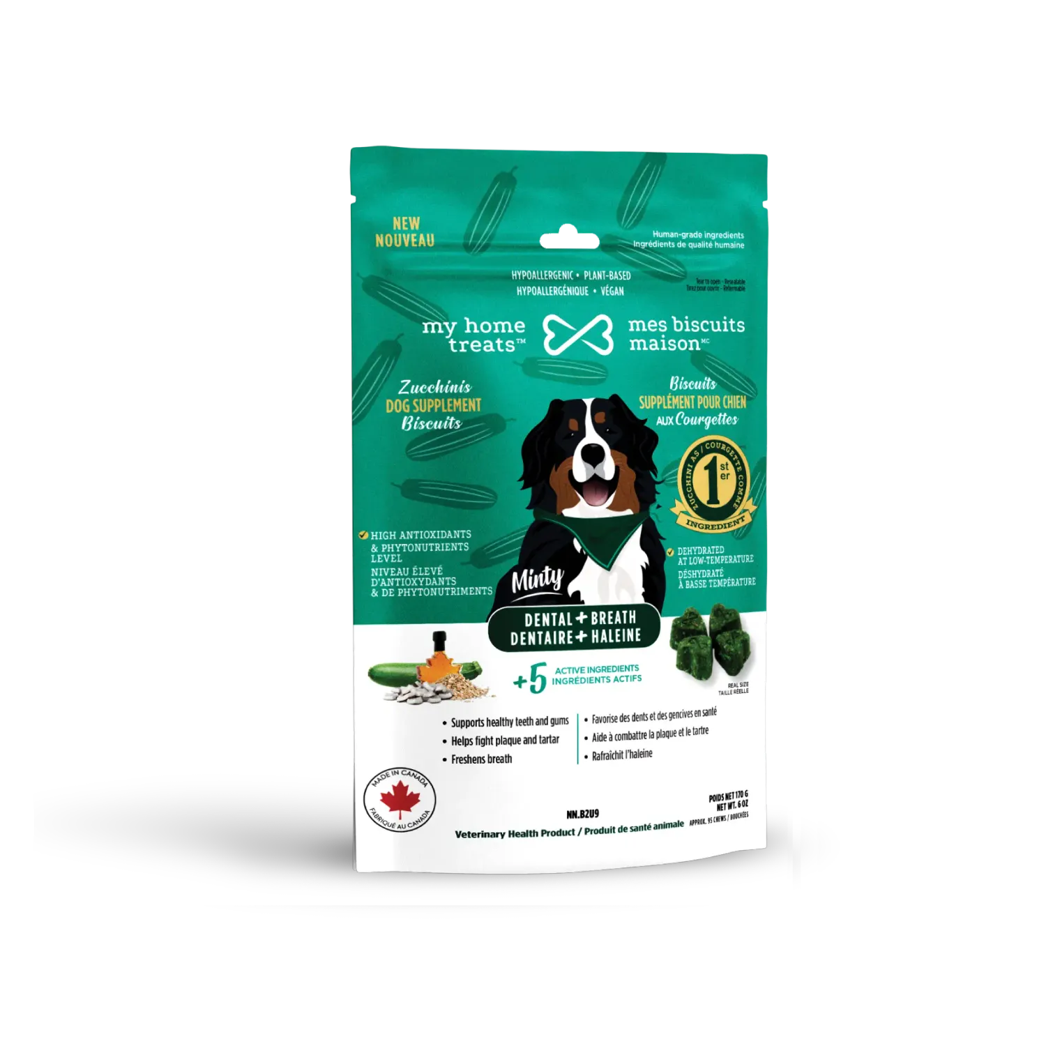 Dental dog supplement with zucchinis - 170g