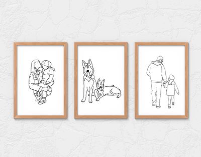 Digital portrait, OUTLINE