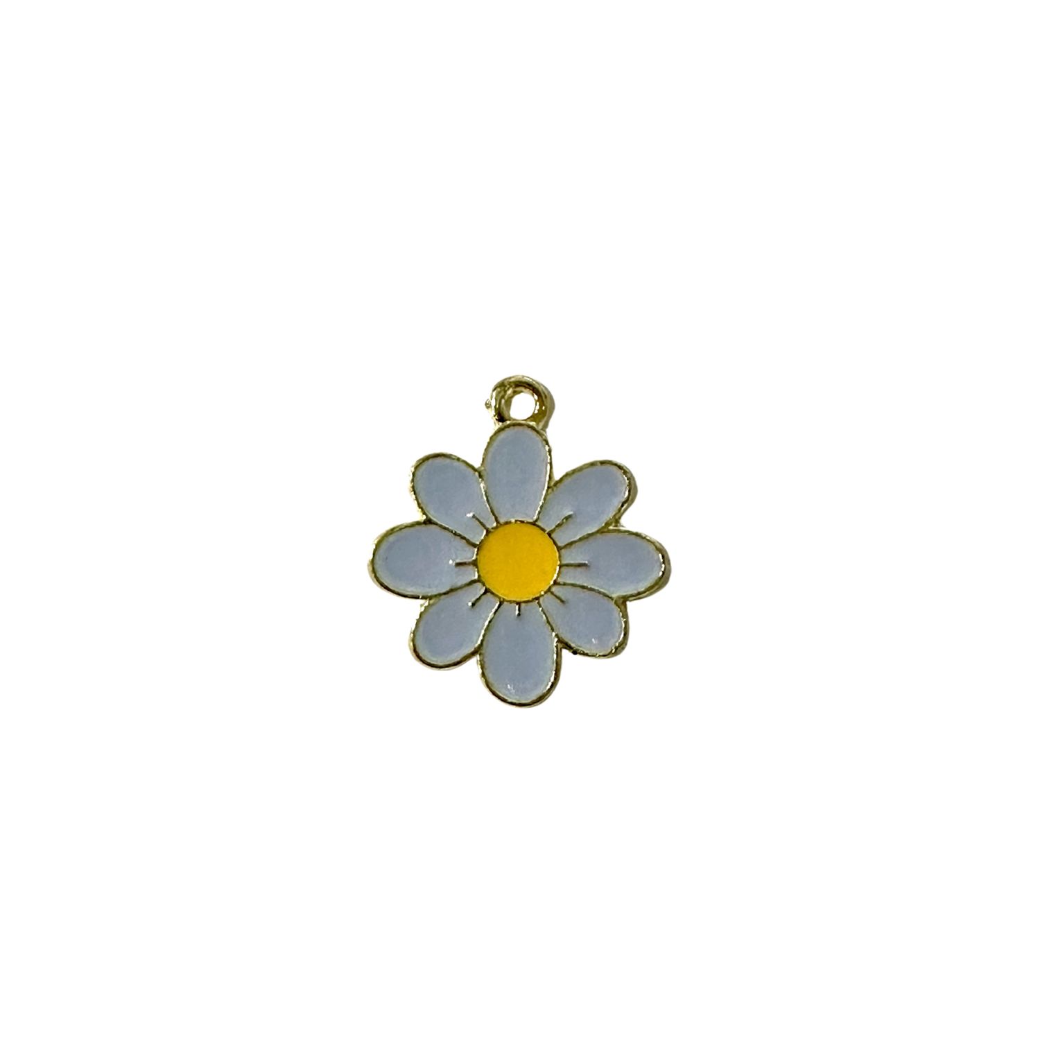 Breloque - Fleur BLEUE-GRIS