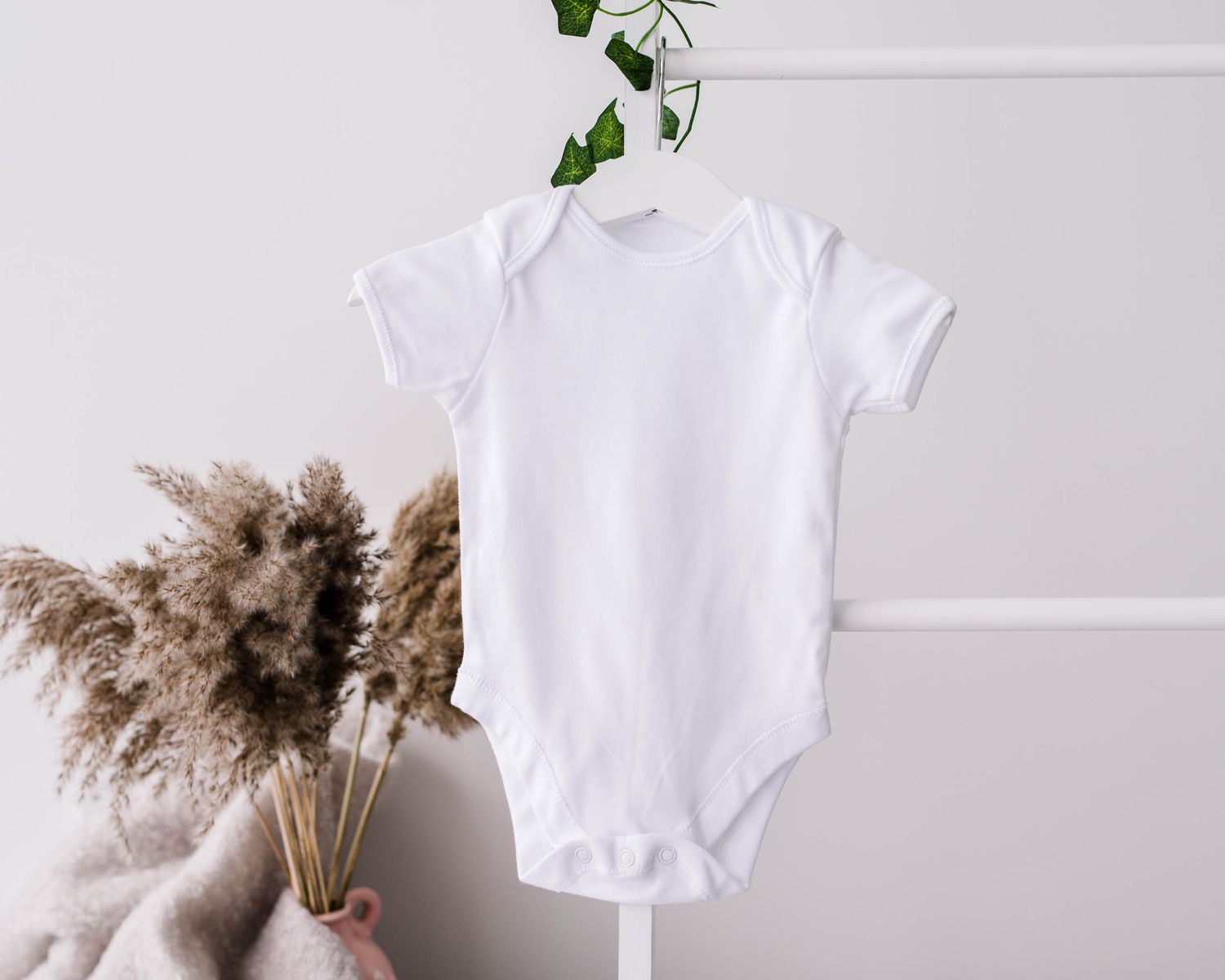 Cache-couche bébé, BLANC - Taille 0-3 mois