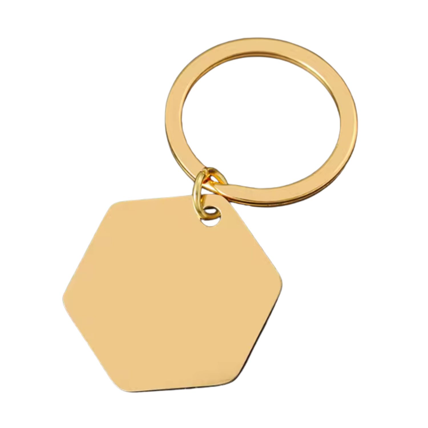 Médaille hexagone or vierge