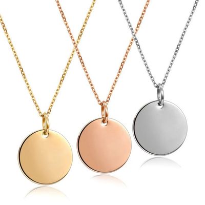 Chaîne et pendentif - OR ROSE