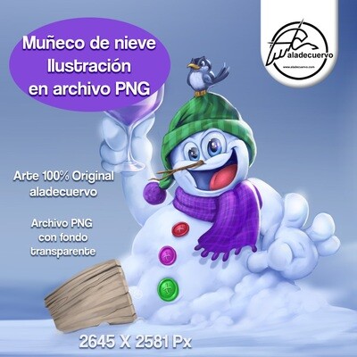 Snowman cheers art