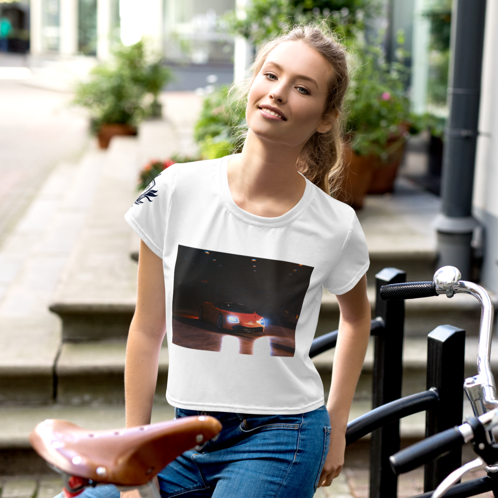 McLaren And Phoenix Print Crop Top Style