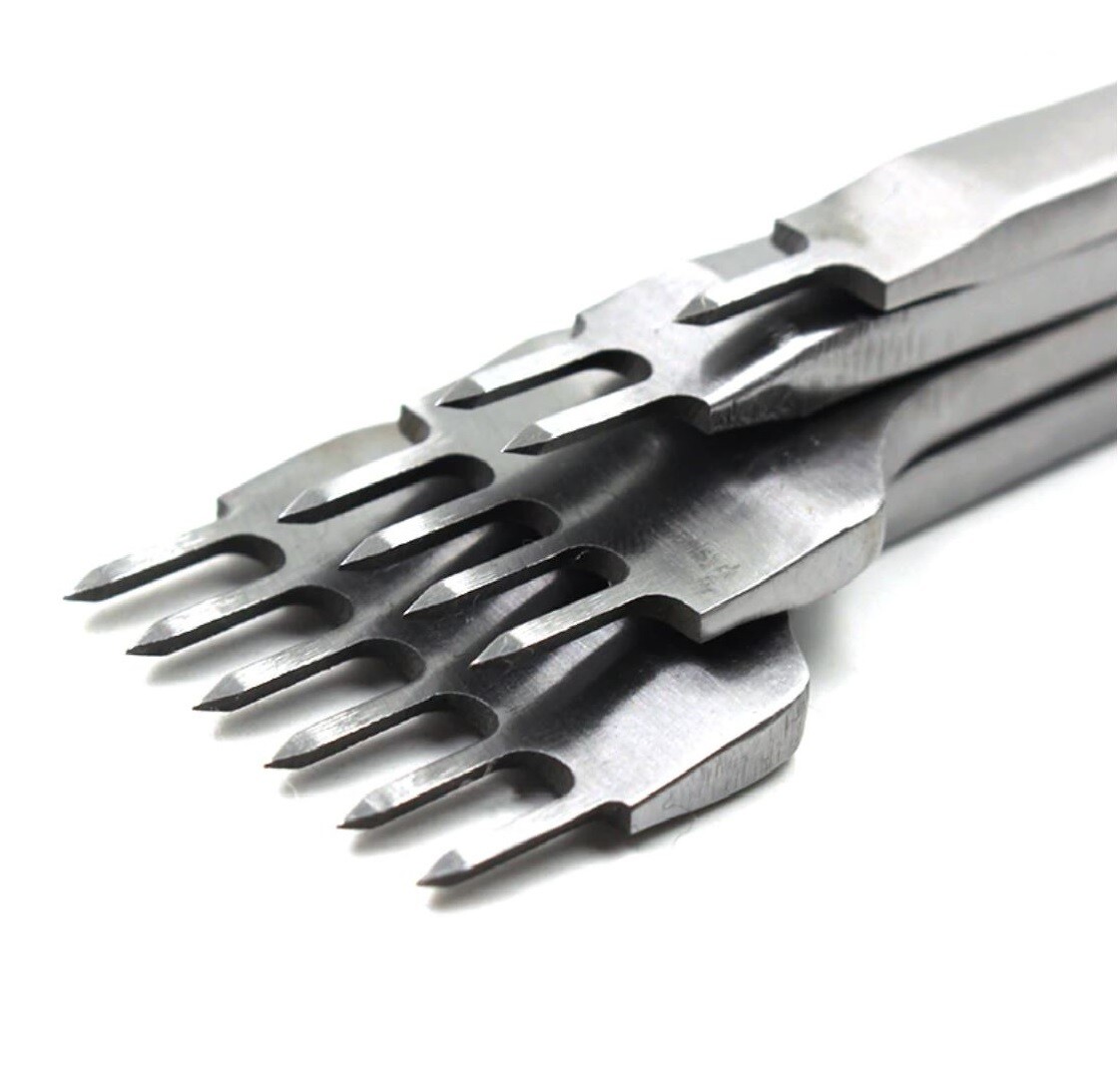 Perforadores para Cuero corte Diamante tipo Tenedores 4 unidades de 5mm