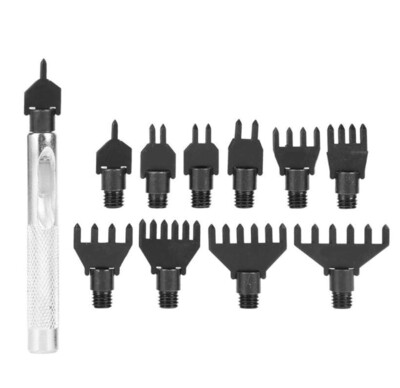 Perforadora Corte Diamante tipo Tenedores múltiples de 10 unidades