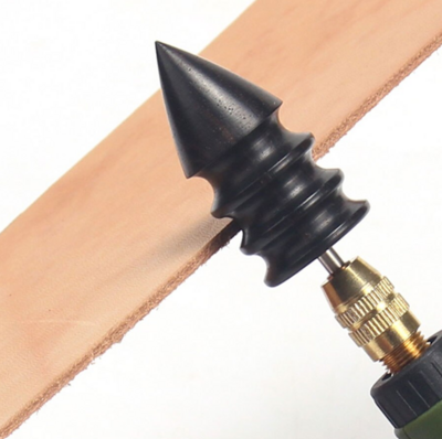 Herramienta eléctrica para pulir bordes. Incluye dos bruñidores.