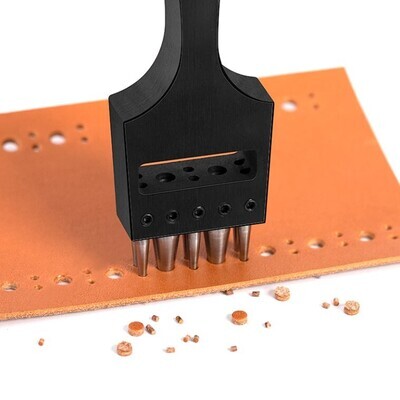 Perforadora de corte de agujero redondo múltiple, diámetro 1mm x4 + 3mm x1 + 4mmx1
