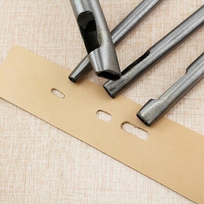 Perforadoras Sacabocados Ovalado para Cinturones. 3 tamaños.