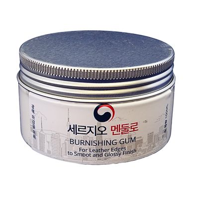 Goma Toconol para la Terminación de los Bordes de Cuero. Transparente.