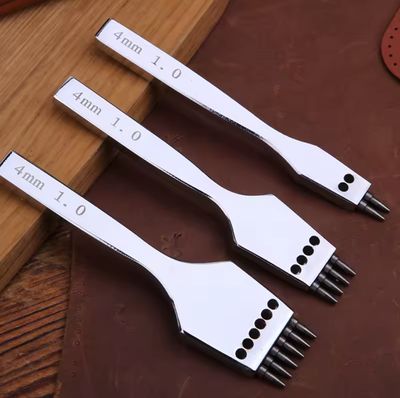 Perforador Sacabocado Circular Tipo Tenedor 3 unidades de 4mm