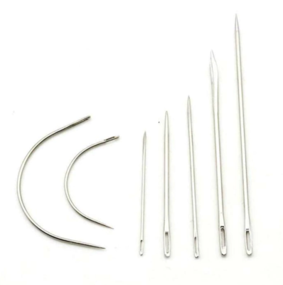 Set de Siete Agujas para Costura en Cuero, Telas, Tapices