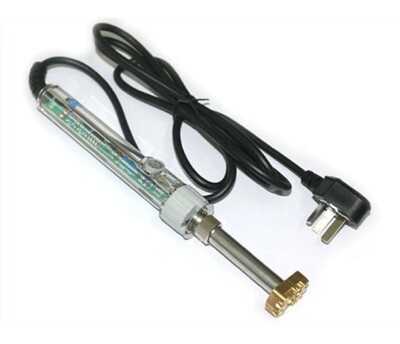 Cautín 220v para estampado de sello de cobre en cuero. Con regulador de temperatura.