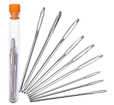 Set de 9 Agujas para Costura en Cuero, Telas, Tapices