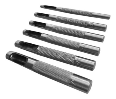 Perforadoras Sacabocados para Cuero Conjunto de 6 unidades Perforadoras Sacabocados para Cuero Conjunto de 6 unidades
