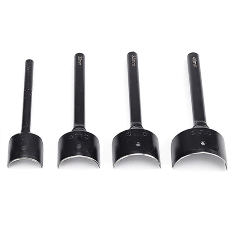 Set de 7 Punzones de Corte Redondo para cinturones con puntas perfectas.