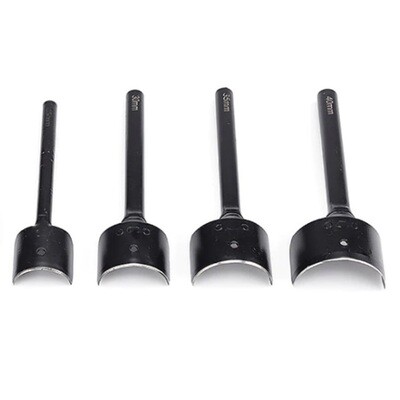 Set de 4 Punzones de Corte Redondo para cinturones con puntas perfectas.