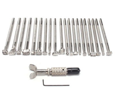 Herramientas para el tallado de cuero