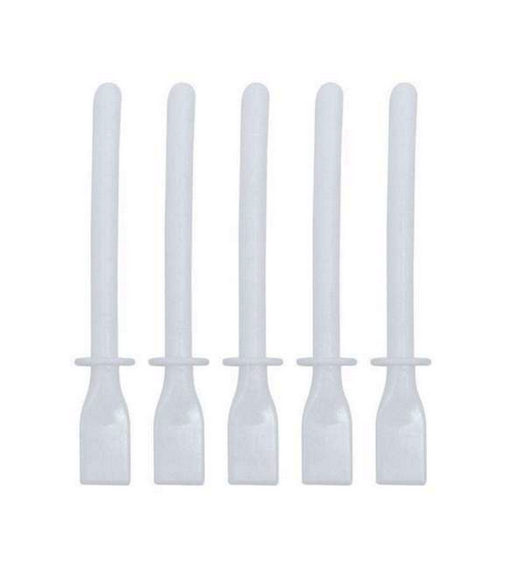 Paleta o espátula para esparcir pegamento de cueros.