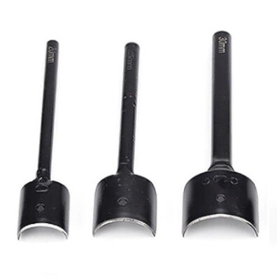 Set de 3 Punzones de Corte Redondo para cinturones con puntas perfectas.