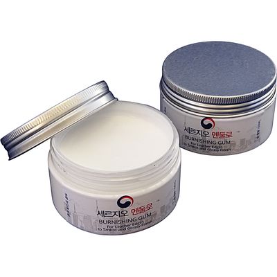 Goma Toconol para la Terminación de los Bordes de Cuero. Transparente.