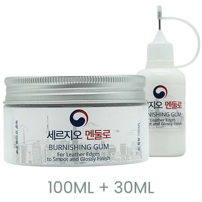 Goma Toconol para la Terminación de los Bordes de Cuero. Transparente.