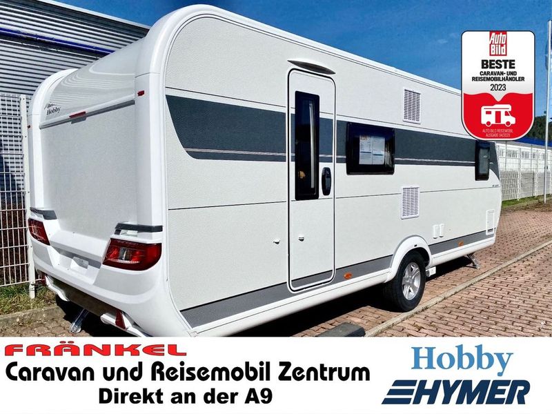 Hobby 560 KmFe De Luxe / Mover, Klima, Stockbetten